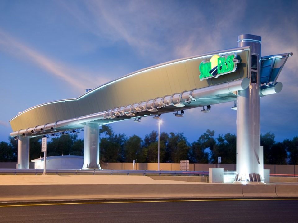 Sun pass toll gantry
