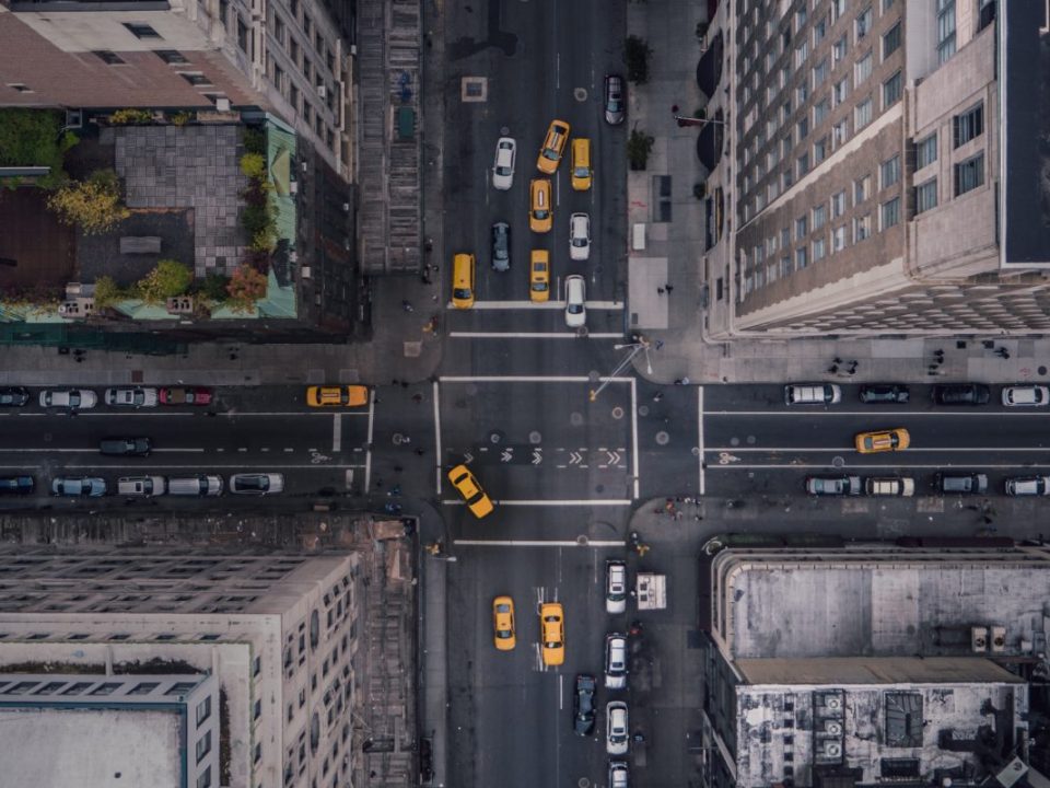 New York City 5th Ave From the sky