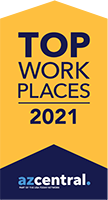 Voted top places to work in 2021 by AZCentral