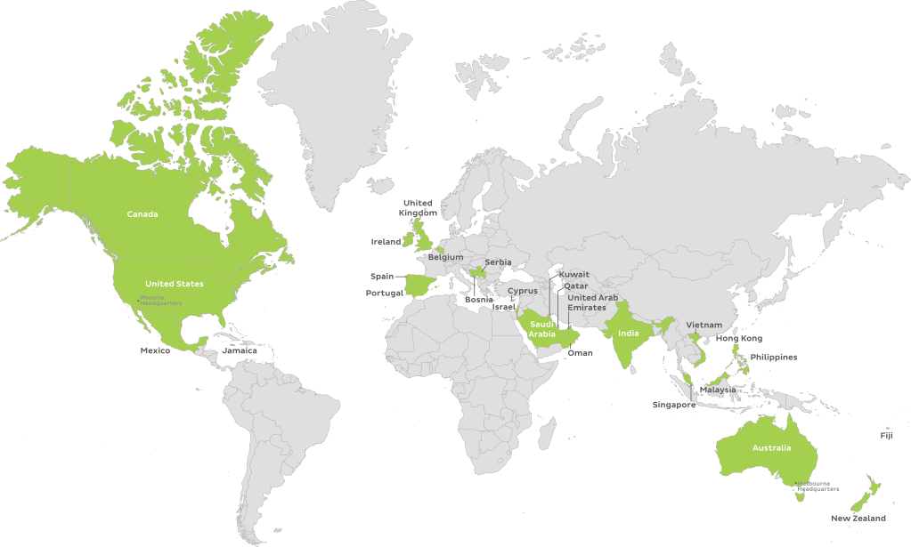 Verra Mobility Locations of operation around the world