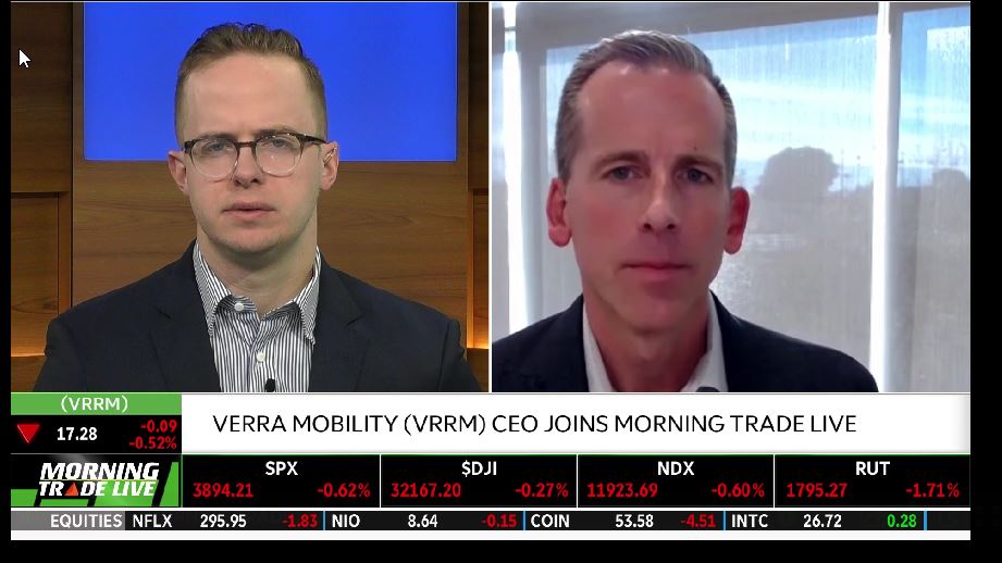 David Roberts, CEO Verra Mobility, on Morning Trade Live