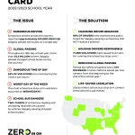 Infographic of 2022/2023 school bus safety report card.