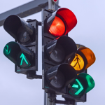 A variety of street lights