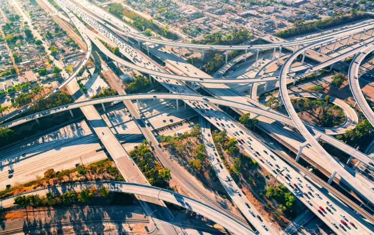 stock photo of a traffic artery