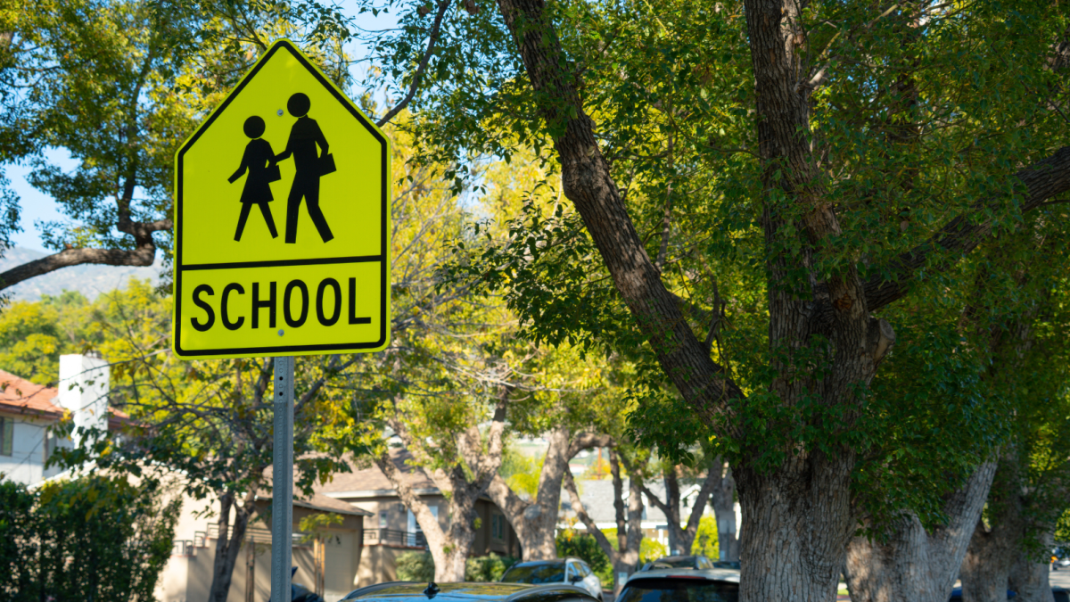 School Zone sign on a Florida street